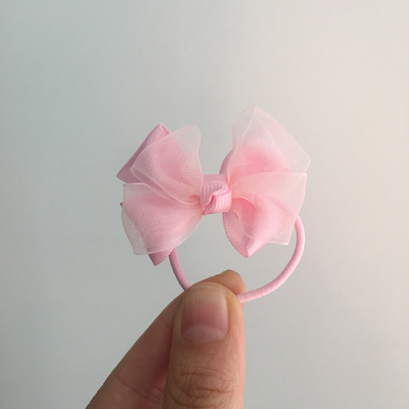 jj-baby韩国儿童发饰女小童淑女宝宝发圈皮筋头花米妮蝴蝶结发绳