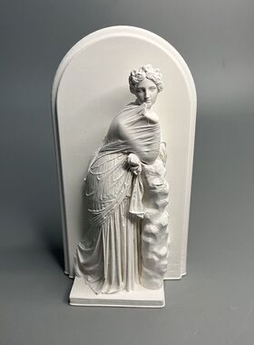 香薰石膏摆件歌颂女神雕塑艺术品石膏像家居摆件扩香石高级小众