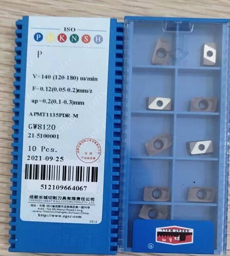 自贡长城数控铣刀片方肩铣刀片APMT1135PDR APMT160408PDR GW8120