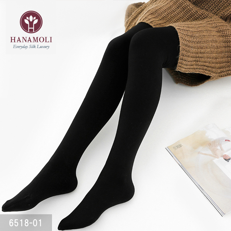 HANAMOLI桑蚕丝真丝连裤袜