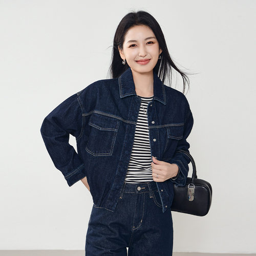 飒帅气场！秋冬新款翻领牛仔外套