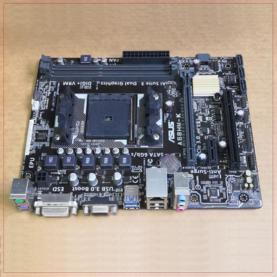 Asus/华硕A68HM-K A55BM-A/USB3 FM2+主板  DDR3代 A68H 黑槽小板