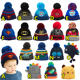 清仓秒杀 现货NEXT英国童装 秋冬卡通蝙蝠侠超人恐龙针织毛线帽子