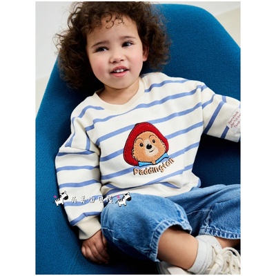 NEXT英国女童装卡通帕丁顿熊卫衣