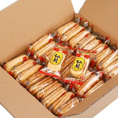 旺旺仙贝40包雪饼大米饼零食锅巴饼干膨化散装休闲食品年货大礼包