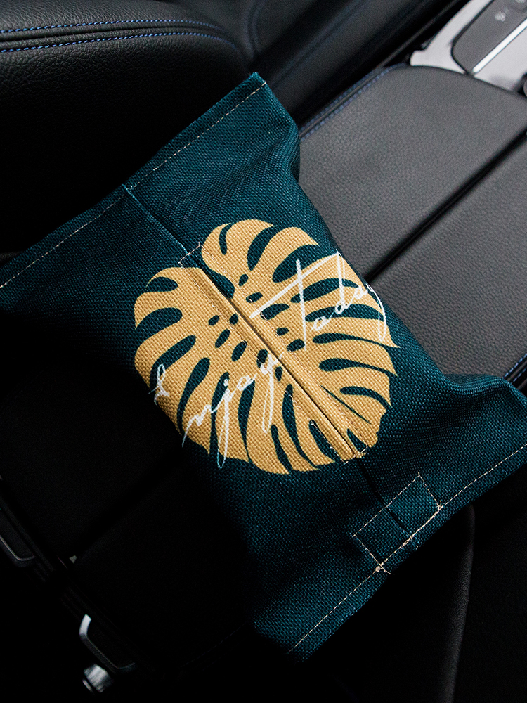 insimplel light luxury car tissue box Fabric toilet paper box Nordic style art car tissue box Removable toilet paper bag