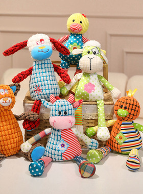 手工编织毛线动物玩偶软乎乎的安抚毛绒玩具可爱卡通挂件DIY礼物