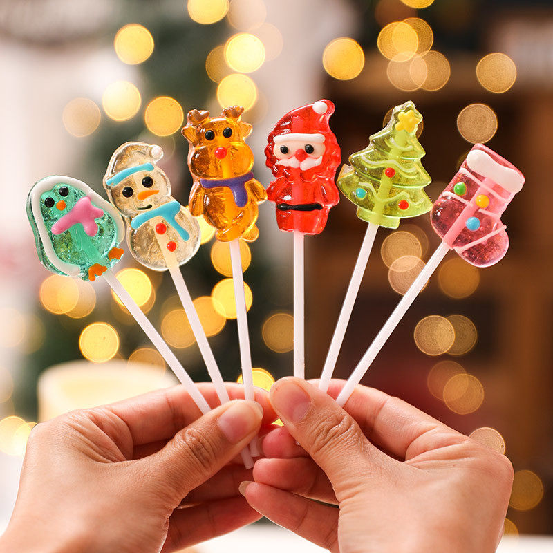 乐思其圣诞节糖果卡通圣诞老人麋鹿裱花软糖高颜值儿童平安夜礼物