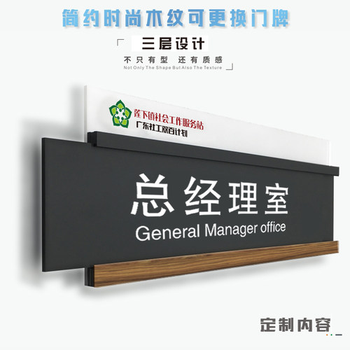 更换亚克力办公室标识牌学校