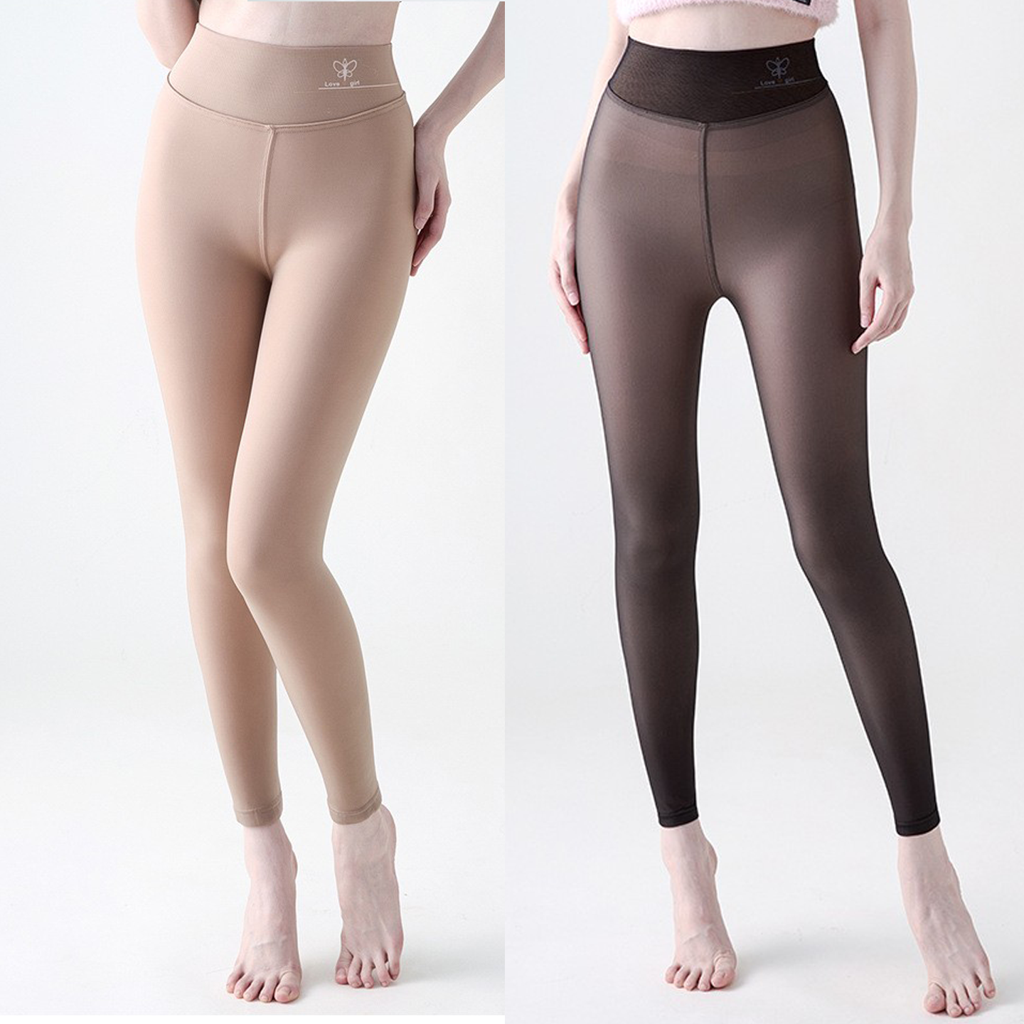 肤色鲨鱼裤一线档黑丝水光袜大码高腰连裤袜九分加绒打底裤女秋冬