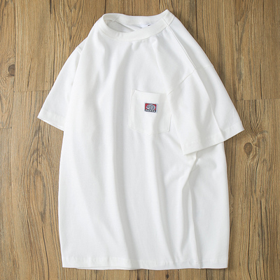 印第安熊猫短袖潮牌青年重磅T恤