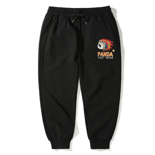 印第安熊猫INDIAN PANDAX猴子商店卫裤加厚秋冬长裤刺绣学生裤子