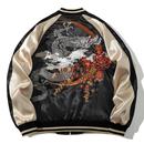 特 清货重工刺绣龙夹克外套男女横须贺棒球服中国风小众