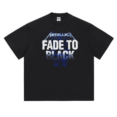 金属乐队FadeToBlack潮牌短袖