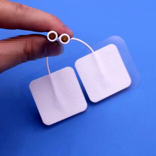 4*4厘米倒插针电极片反插新安规话筒式内插粘性理疗按摩贴