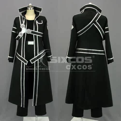 刀剑神域 桐人/桐谷和人 COS服装定做 Kirito Cosplay