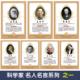 科学家海报名人名言挂画爱迪生袁隆平钱学森办公室标语墙贴装 饰画