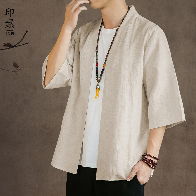 夏季纯色透气薄款棉麻汉服