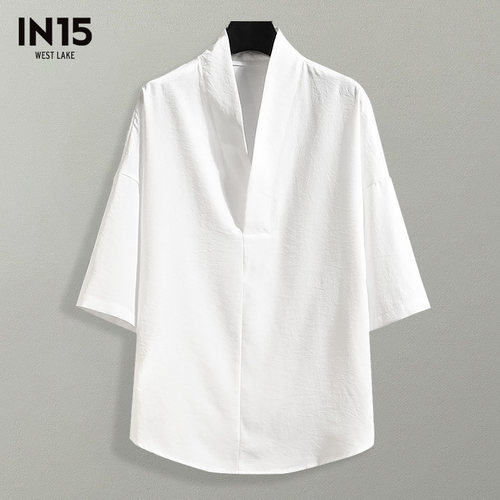 冰丝垂感超薄唐装中国男装男士