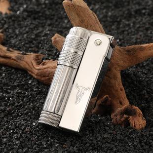 正品奥地利牛头全套不锈钢爱酷防风煤油打火机复古送礼老式