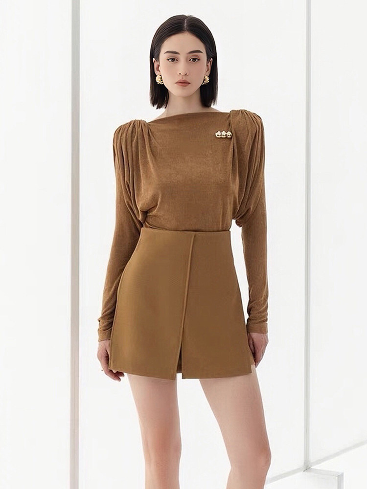 越南小众设计师通勤裤裙套装女