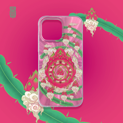 琯朗原创新中式火龙果手机壳