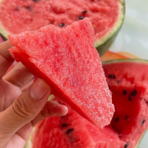 南汇8424新鲜麒麟西瓜超甜薄皮美都瓜现摘无籽有籽瓜水果1个顺丰