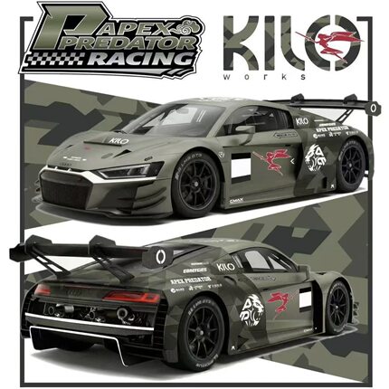 【预售】KILO 奥迪R8GT3 女武神 1:64合金汽车模型