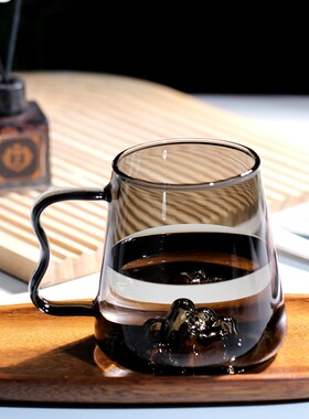 高颜值咖啡杯耐热玻璃水杯花茶杯