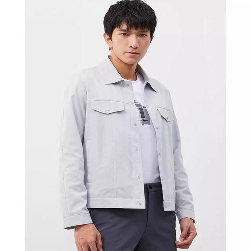 23CJK0021 0022A利家男装春夏新款轻薄透气时尚翻领潮流夹克外套