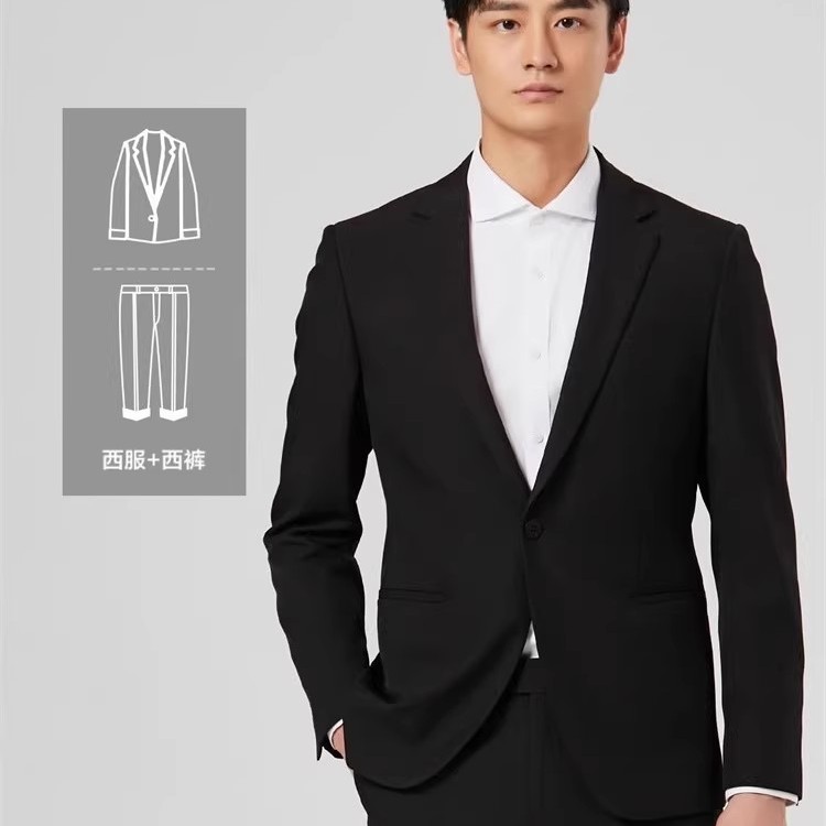 24QXF022 023 024SA利家男装上班纯色春秋新款绅士百搭西服外套