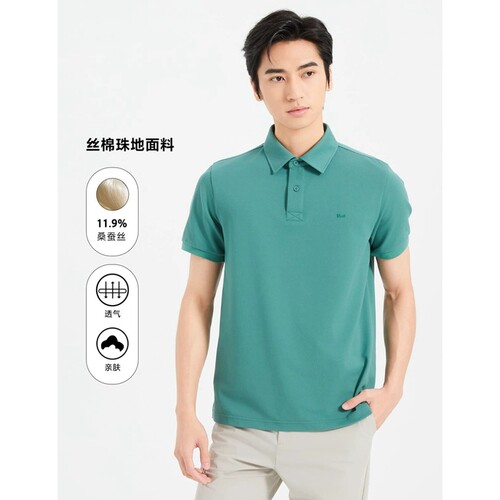 舒适简约大方短袖POLO衫男