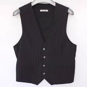 141 春季 031 Q0CXF042 172 173SA利家男士 时尚 流行条纹西服马甲