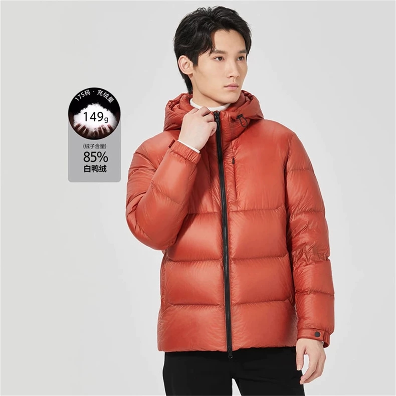 帅气连帽休闲羽绒服外套男装