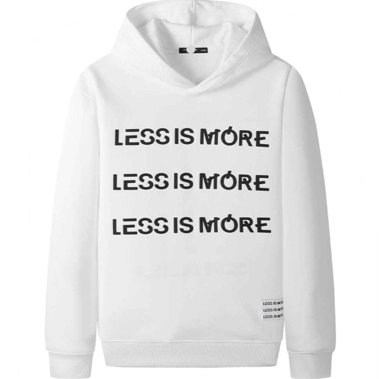 G3DTX9012S利家冬季保暖时尚潮流新款绒里微阔连帽长袖卫衣T恤男