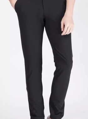 7QXK90201利男装春秋季新款商务时尚修身黑色刺绣弹力百搭休闲裤