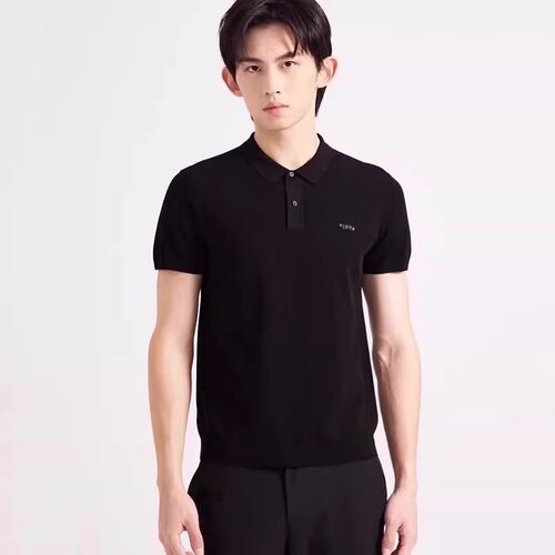 Q4XTX5011 5021 5022 5092S男装夏季新款透气修身翻领针织短袖T恤
