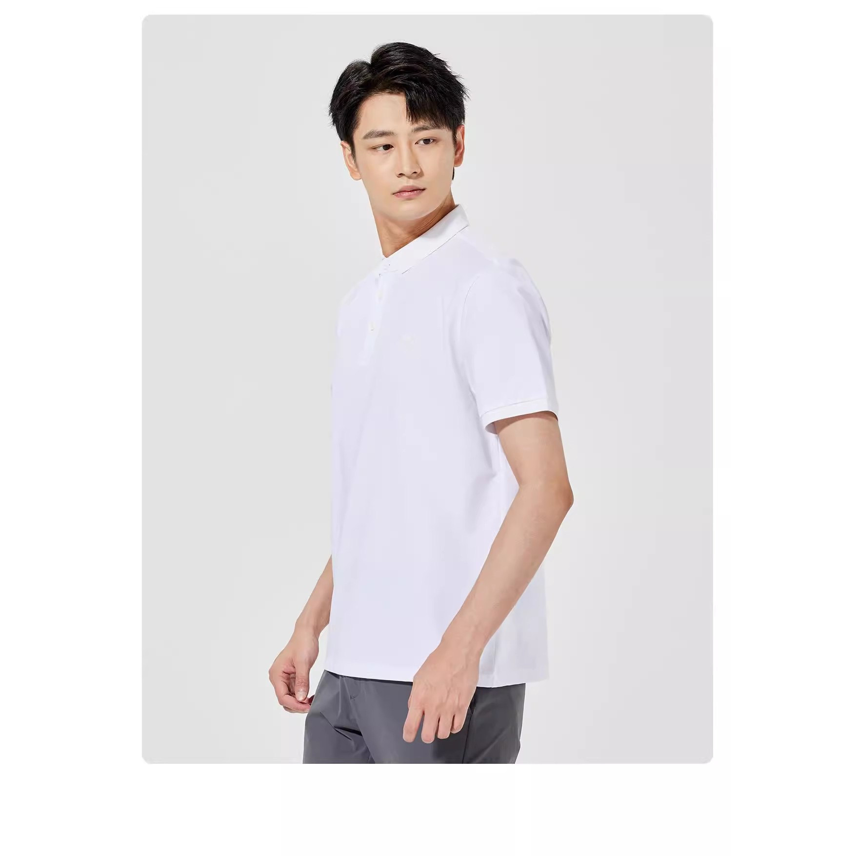B5XTX1131S利家男装夏季新款百搭帅气修身翻领休闲短袖POLO衫T恤