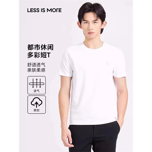 Q4XTX3081 3082 3086 3062S利家夏新款时尚休闲圆领修身短袖T恤男
