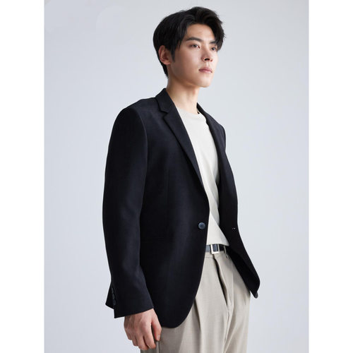 A4QDX021 022 023SA利家秋季时尚流行新款休闲柔软微弹西服外套男