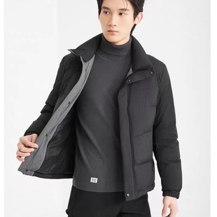 立领简约羽绒服男装 24DRF9331S利家冬季 保暖修身 商务舒适修身 时尚