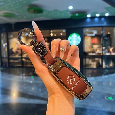 适用奔驰e300l钥匙套c260l/c200l壳A200L包gle350扣glb220glc/gla