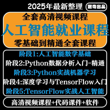 人工智能视频教程自学机器学习Python实战课程tensorflow深度学习