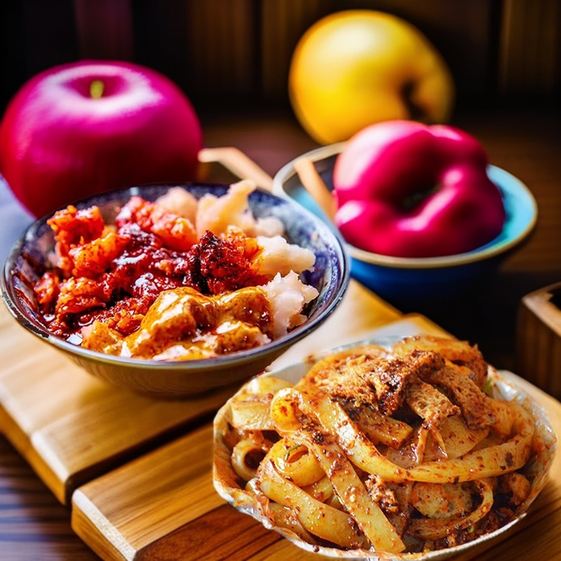 甘肃天水呱呱面皮荞麦呱呱黄面皮