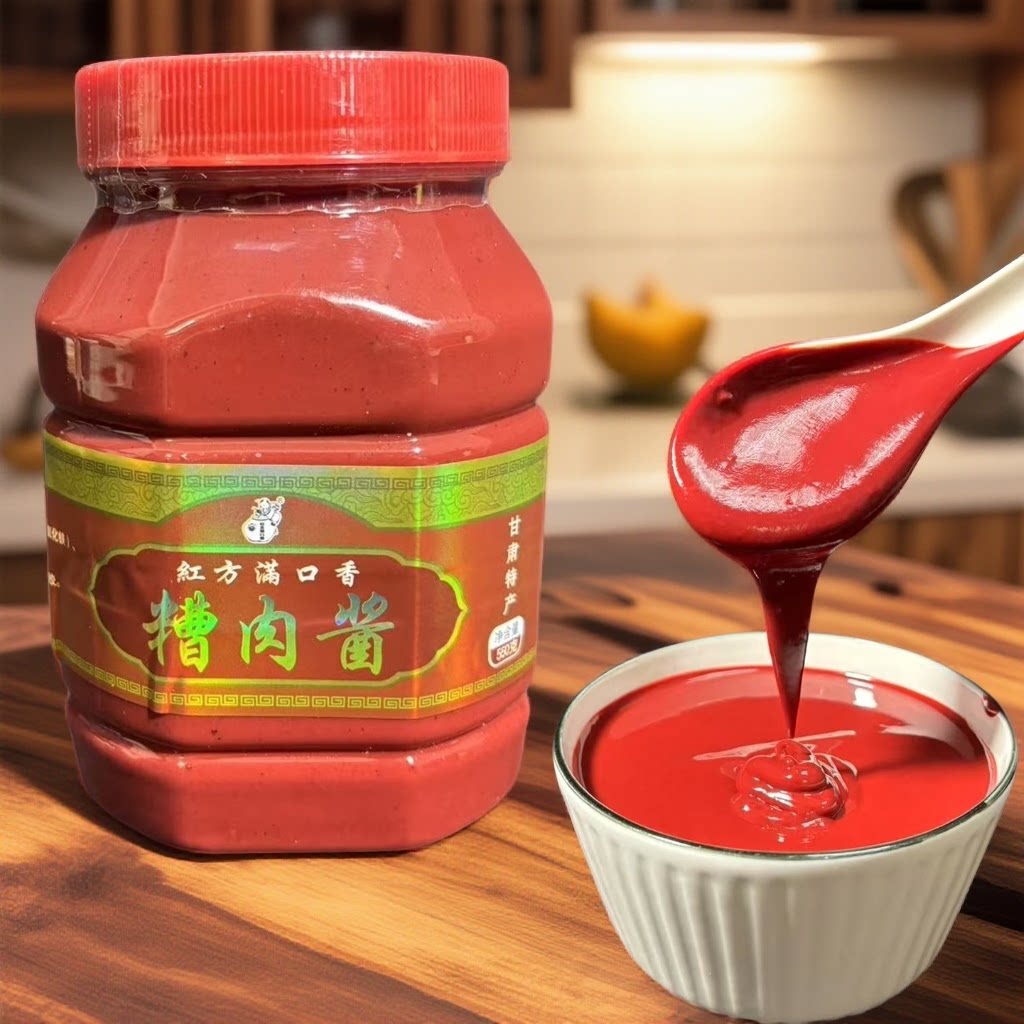 甘肃天水豆腐乳汁糟豆腐汁糟肉酱红烧肉火锅腌肉调味料咸红腐乳酱