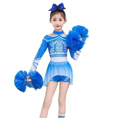 啦啦操舞蹈竞技比赛服女儿童