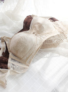 大码女士全罩杯文胸薄款无钢圈三排扣上托侧收胸罩乳罩75-95BC胖m