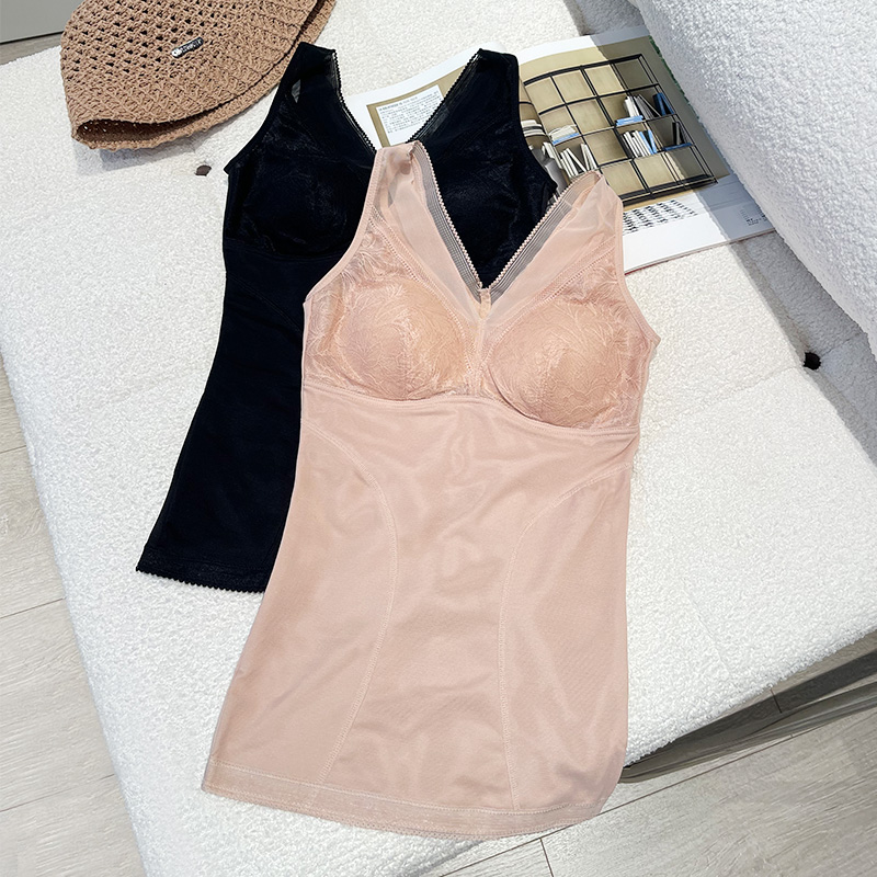 轻塑身背心免穿文胸保暖加绒收腹