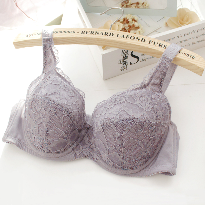 大码文胸女士内衣乳罩薄棉杯侧收