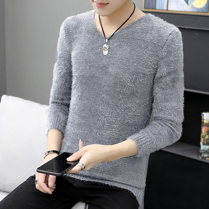 25年秋冬男针织衫毛衣修身百搭男学生潮款毛毛衣打底衫男BM15P27,男装T恤,星座1712-5